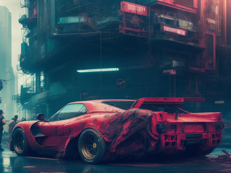 04595-1307862281-fking_scifi_v2, photo of a ((Ferrari_Pickup_1.5)_0.65) car, Cyberpunk theme, centre of frame, trending on ArtStation, trending o.png